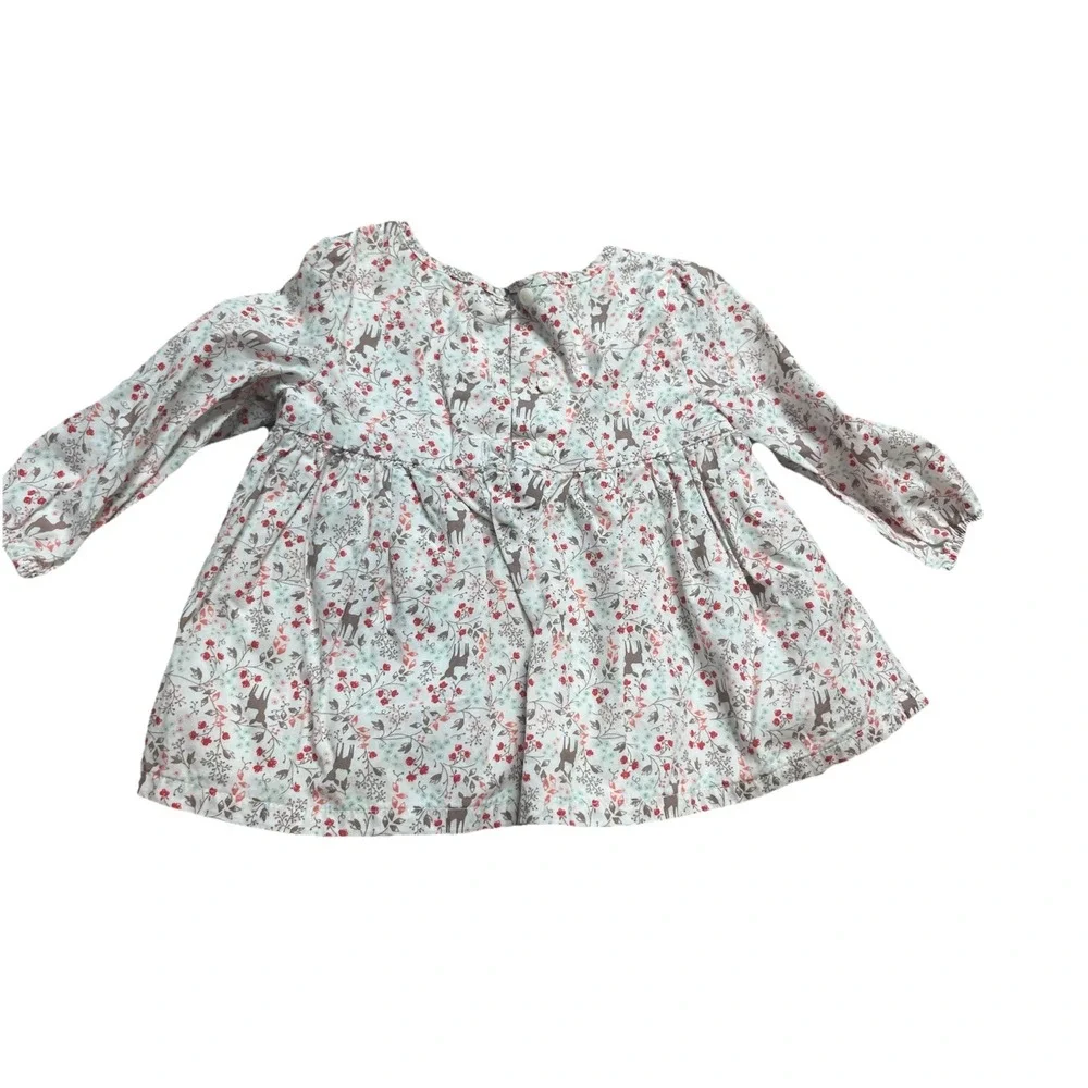 Gymboree Baby Girls Two Piece‎ Outfit Floral Deer Size 6-12 Months